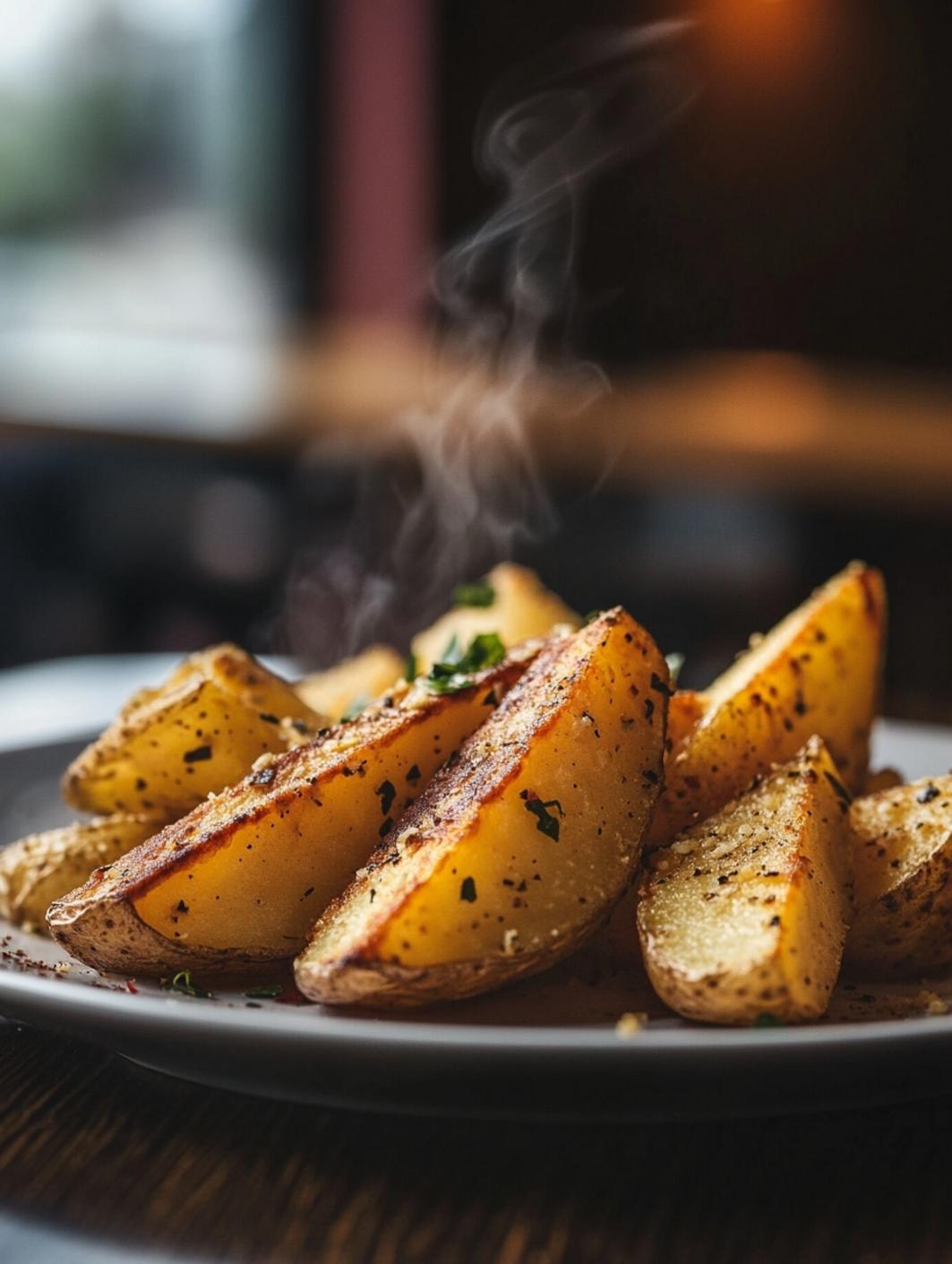 Garlic Parmesan Potato Wedges