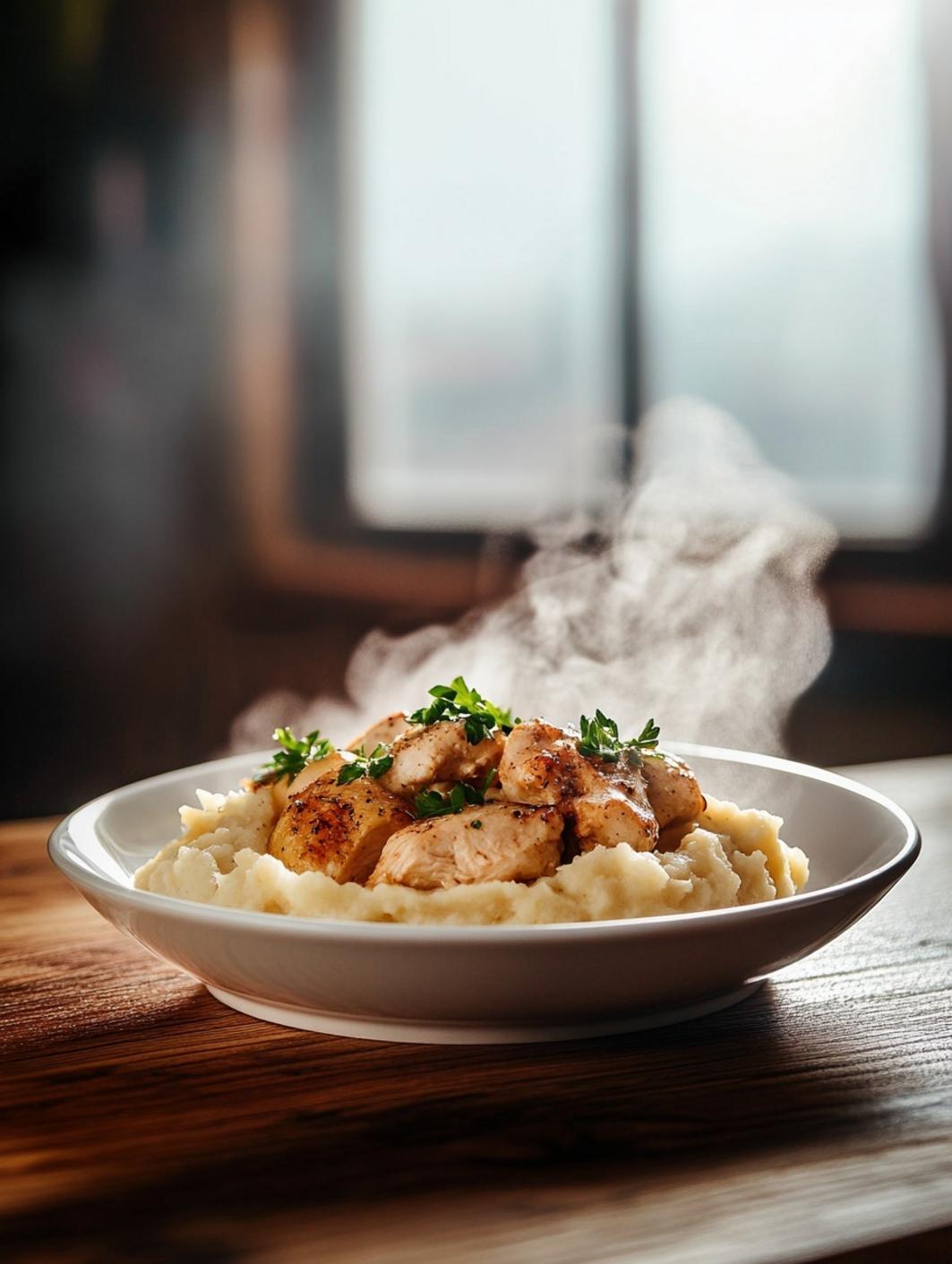 Chicken Mashed Potato Bowls