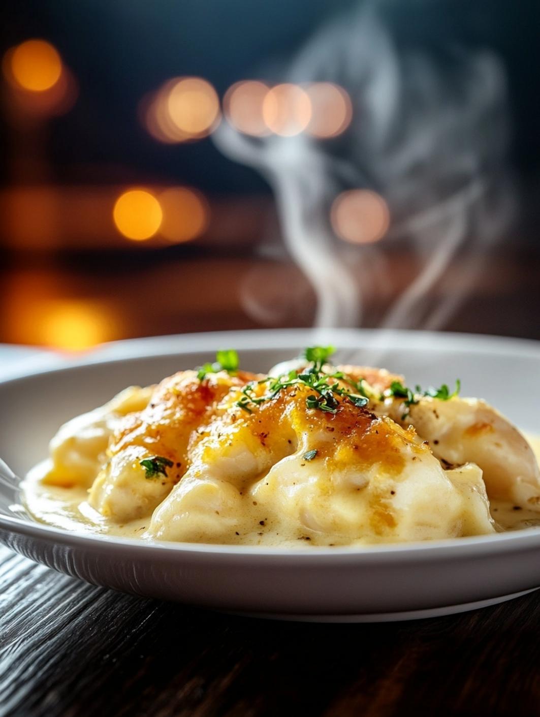 Creamy Garlic Cheesy Chicken and Potatoes