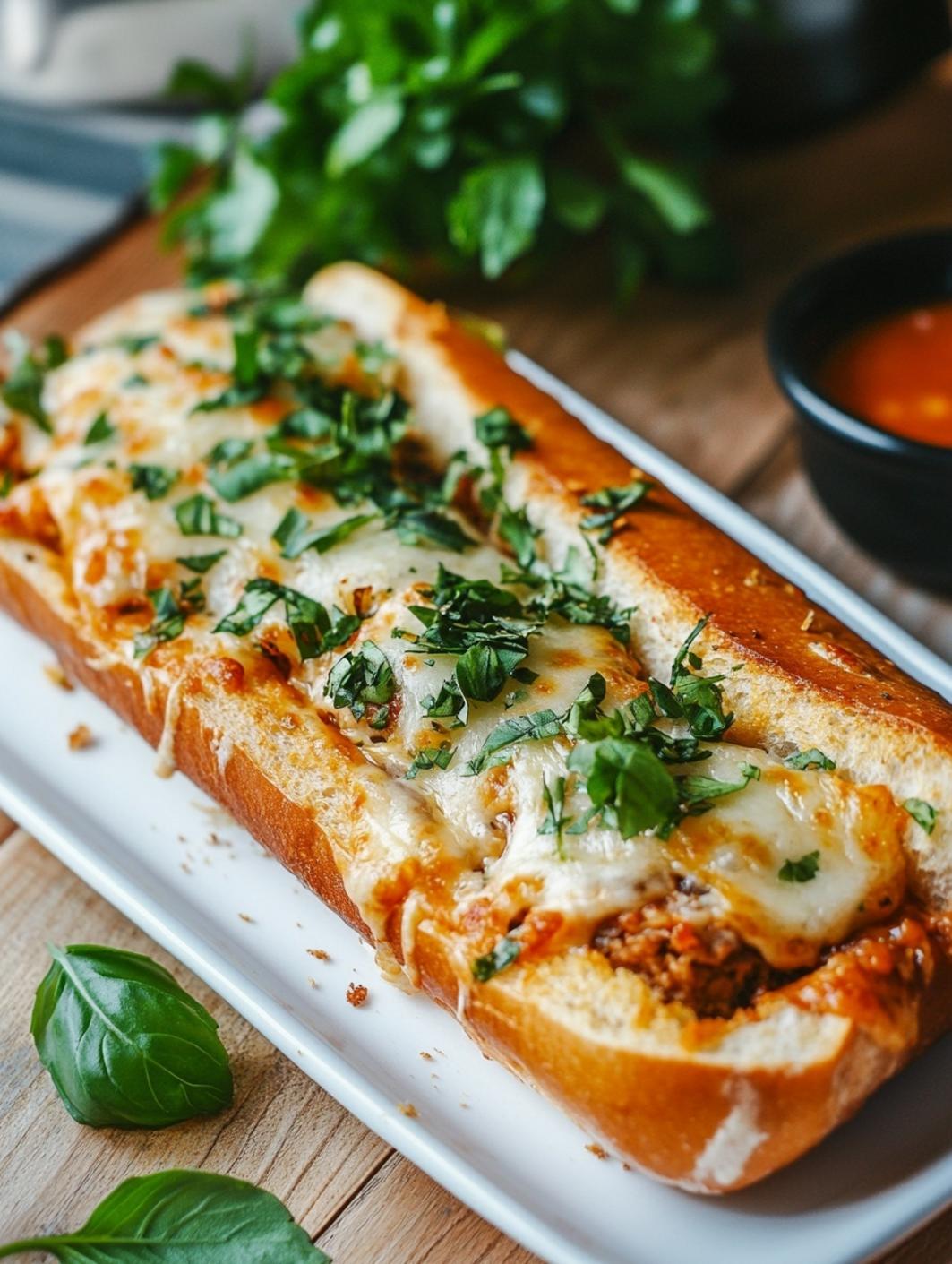 italian garlic bread sloppy joes