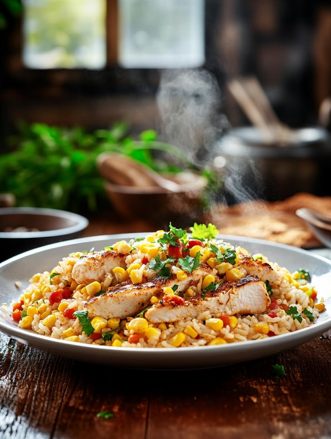 Delicious Street Corn Chicken Rice Bowl Recipe