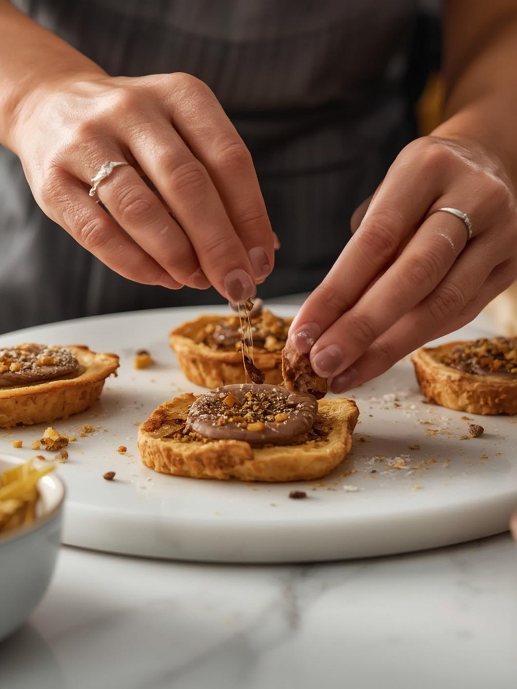 Air Fryer Magic: Nutella Toast Pies Recipe! process