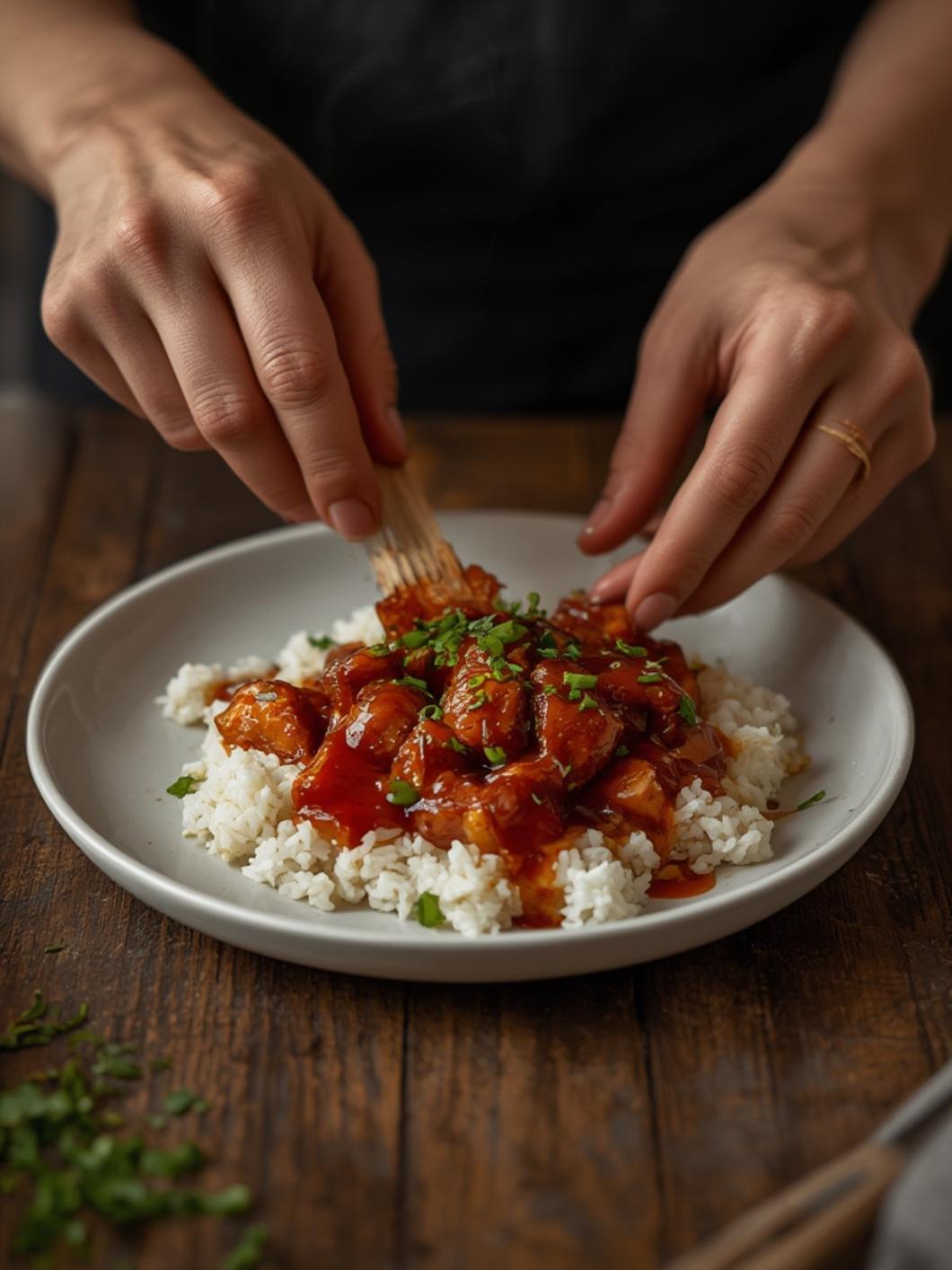 cooking BBQ Chicken and Rice: One-Pan Honey BBQ Chicken and Rice