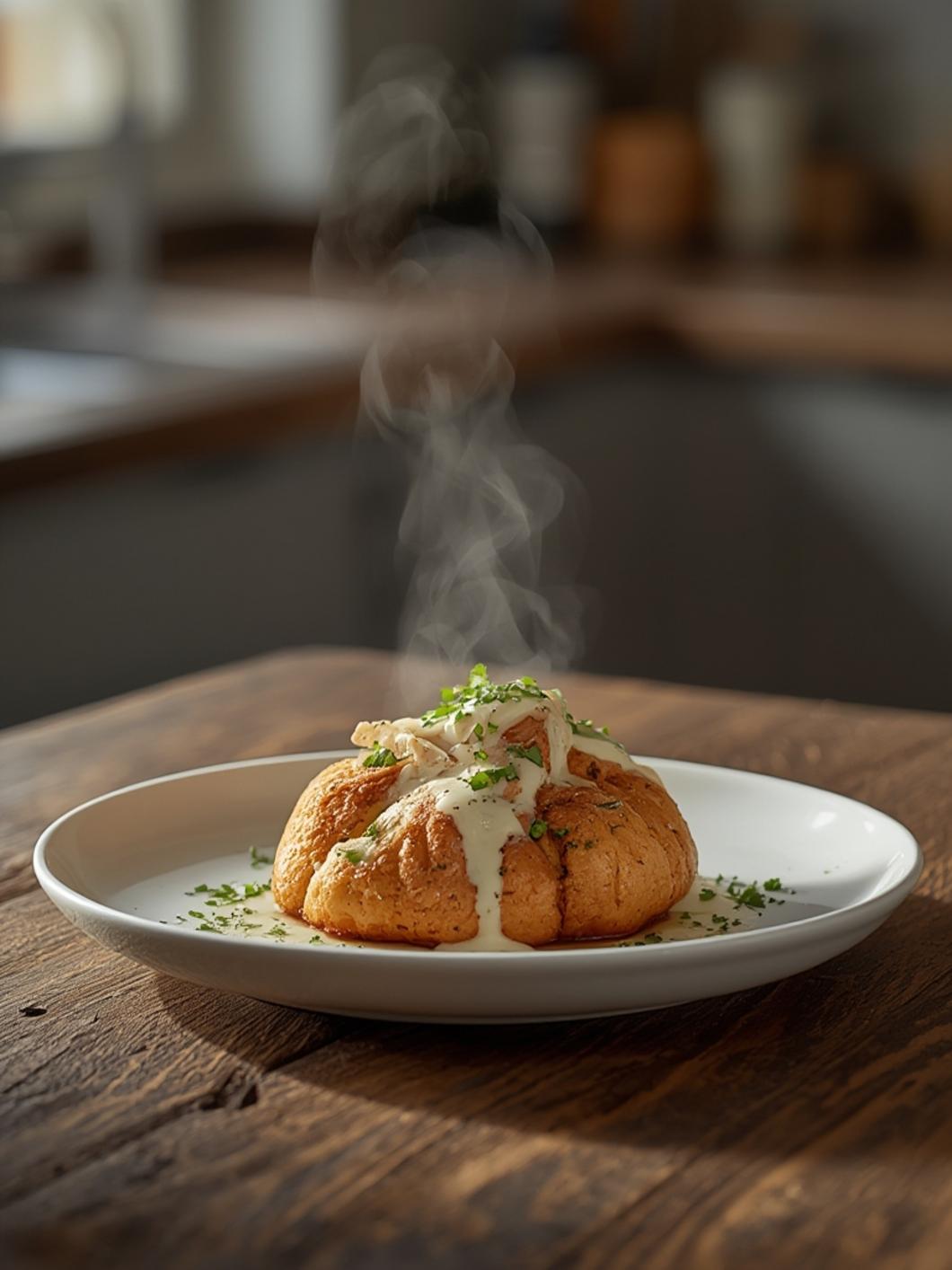 Chicken Alfredo Monkey Bread