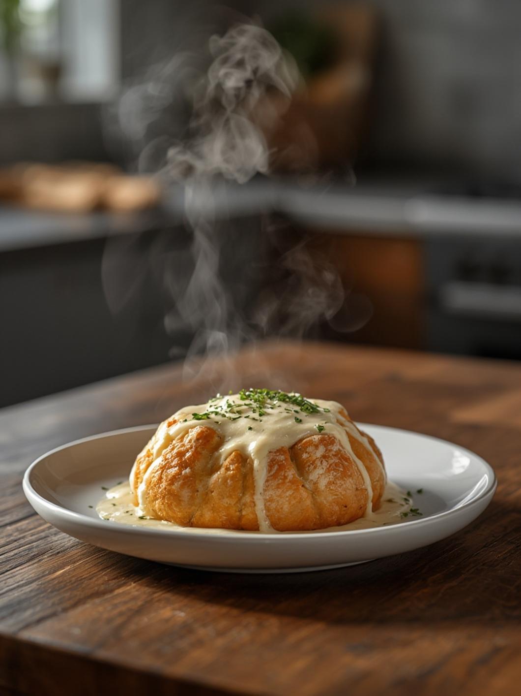 Chicken Alfredo Monkey Bread
