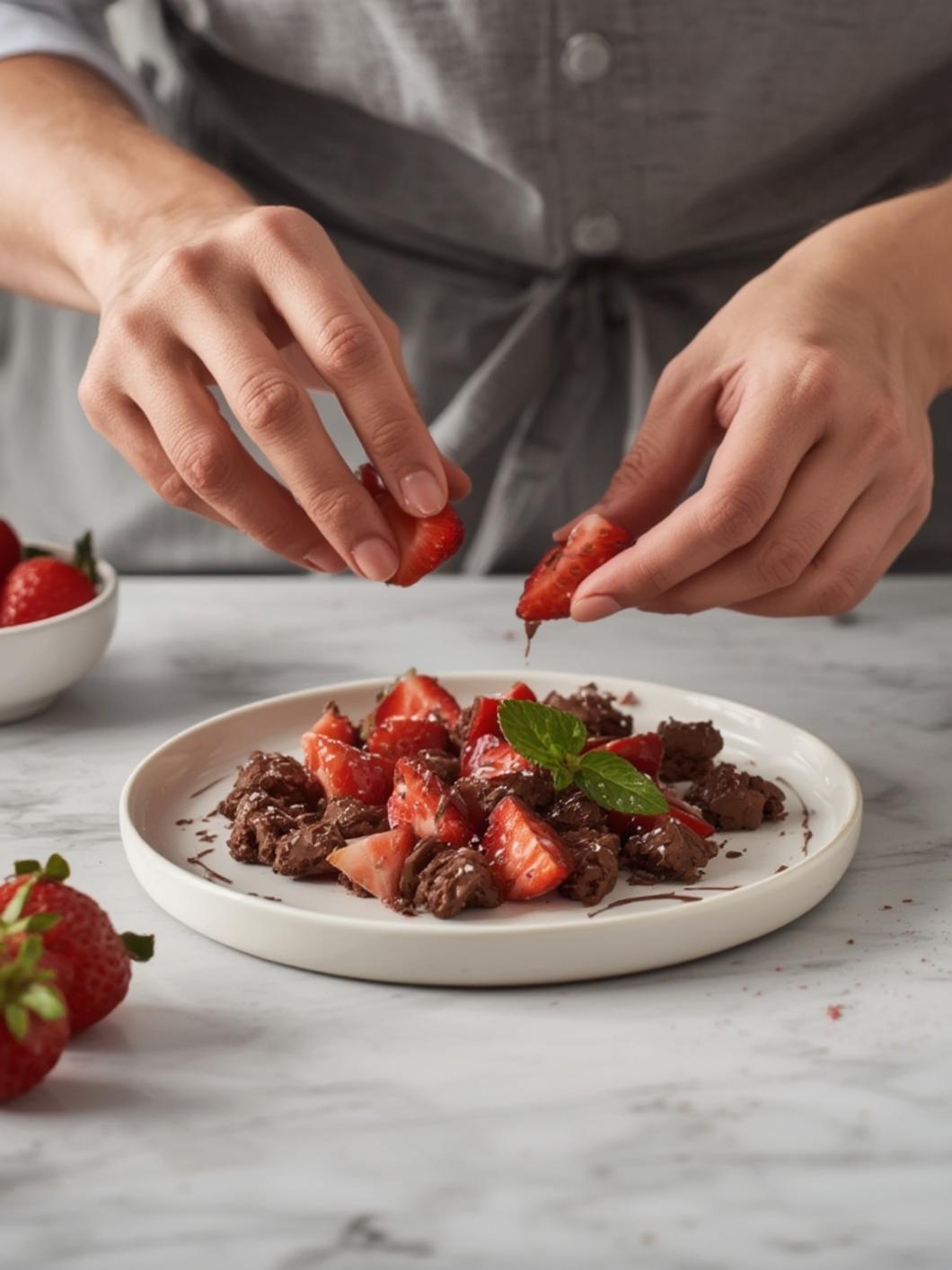 cooking Chocolate Strawberry Yogurt Clusters Recipe