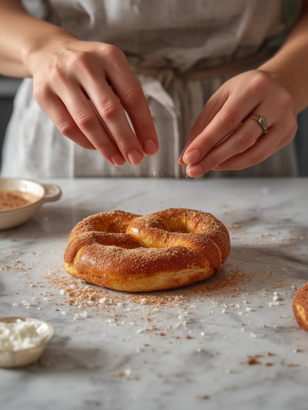 cooking Cinnamon Sugar Soft Pretzels