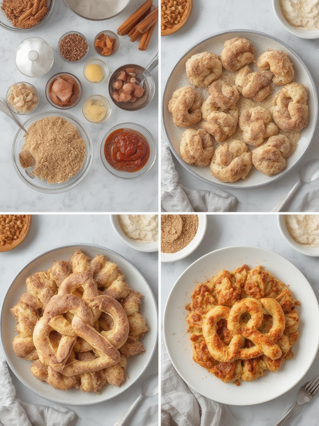 Cinnamon Sugar Soft Pretzels steps