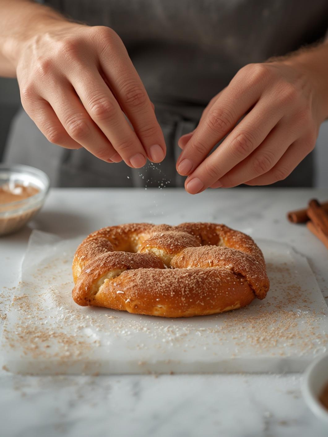 cooking Cinnamon Sugar Soft Pretzels