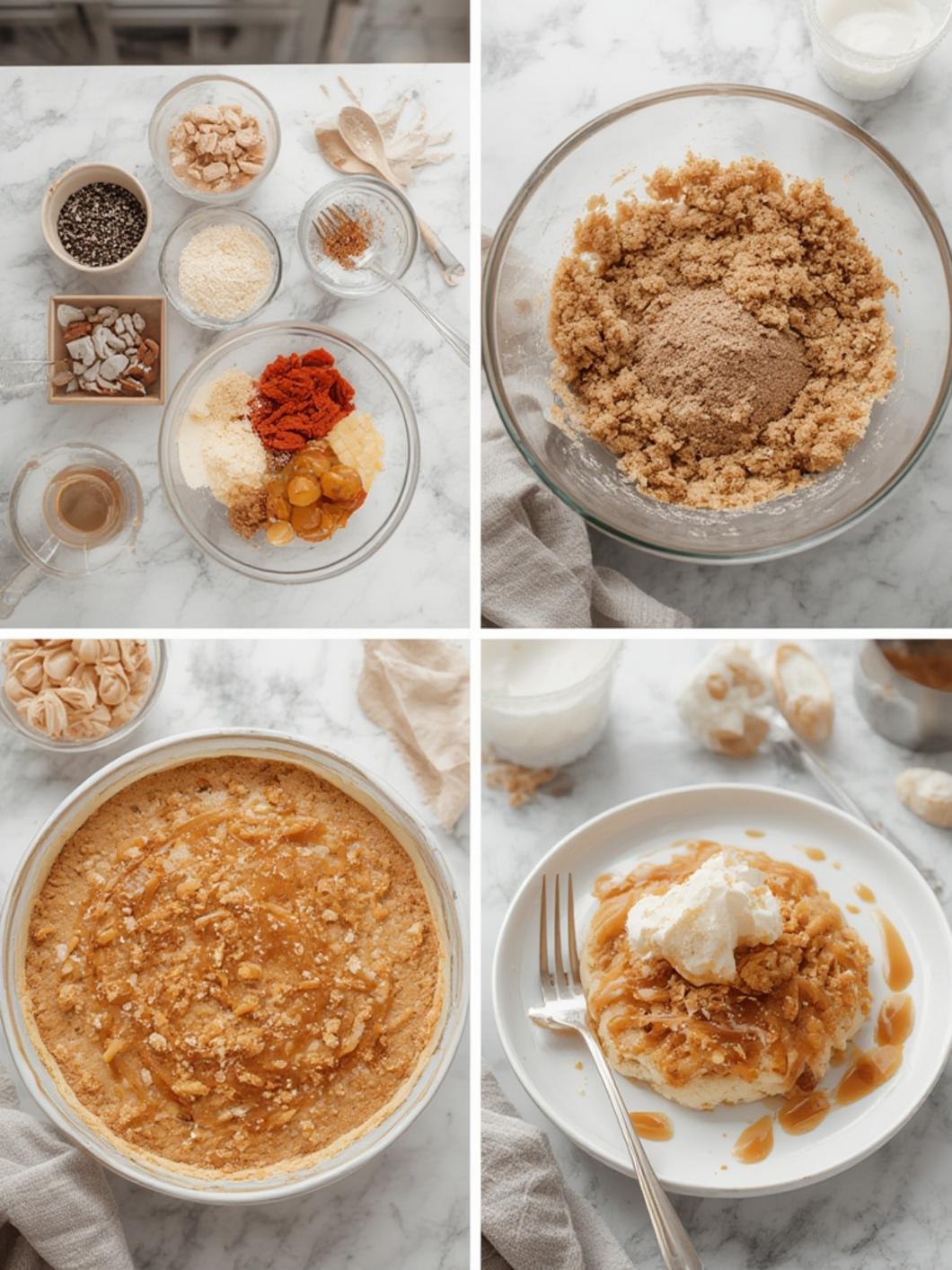 Copycat Crumbl Salted Caramel Cheesecake Cookies steps