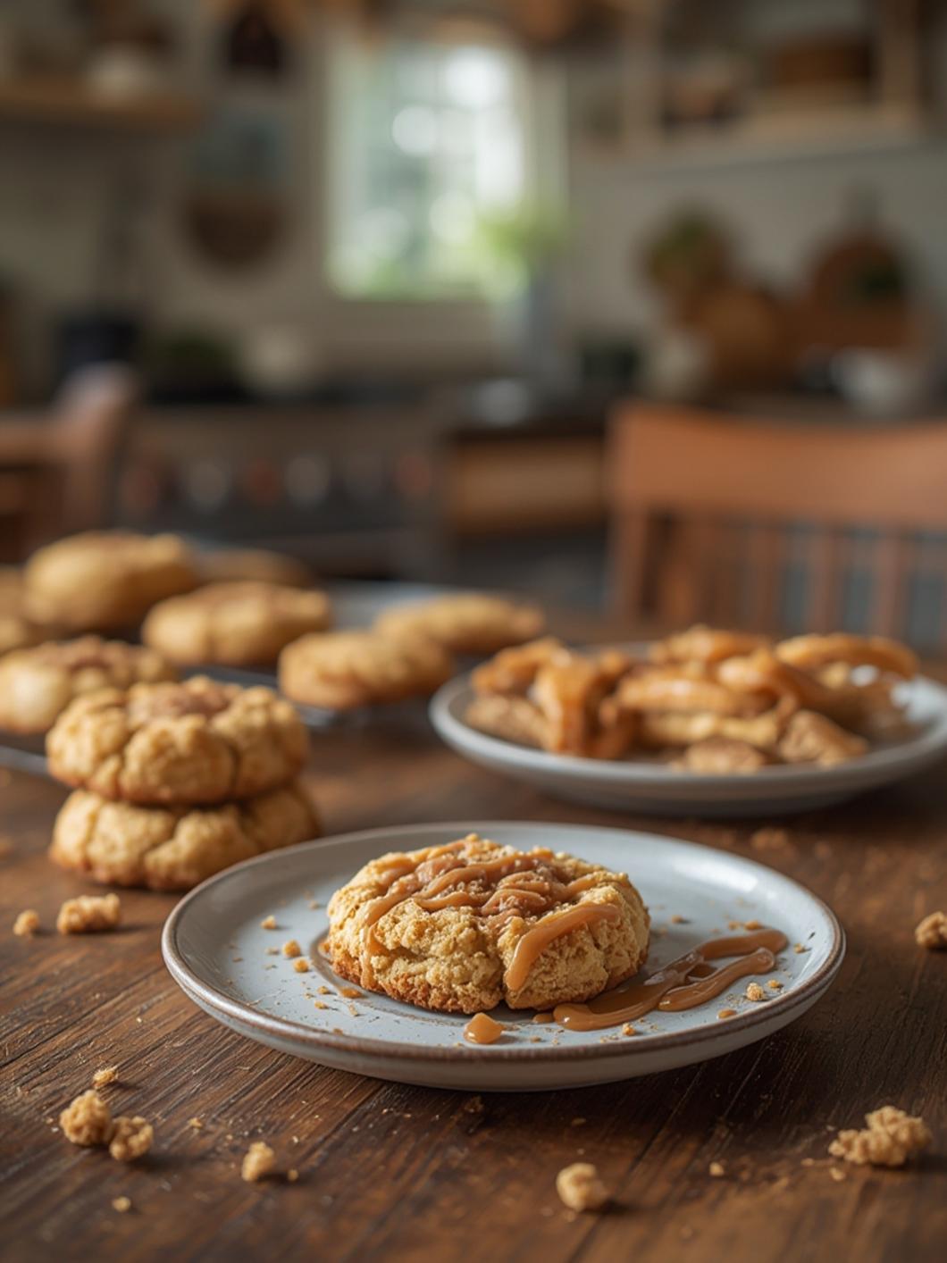 Copycat Crumbl Salted Caramel Cheesecake Cookies