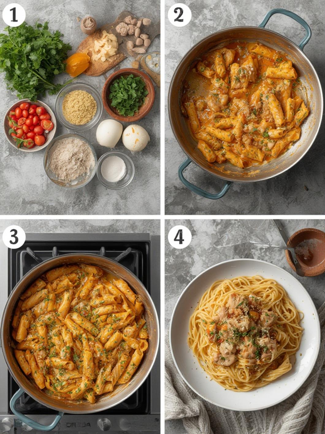 Cowboy Butter Chicken Pasta: A Flavorful Linguine Recipe process