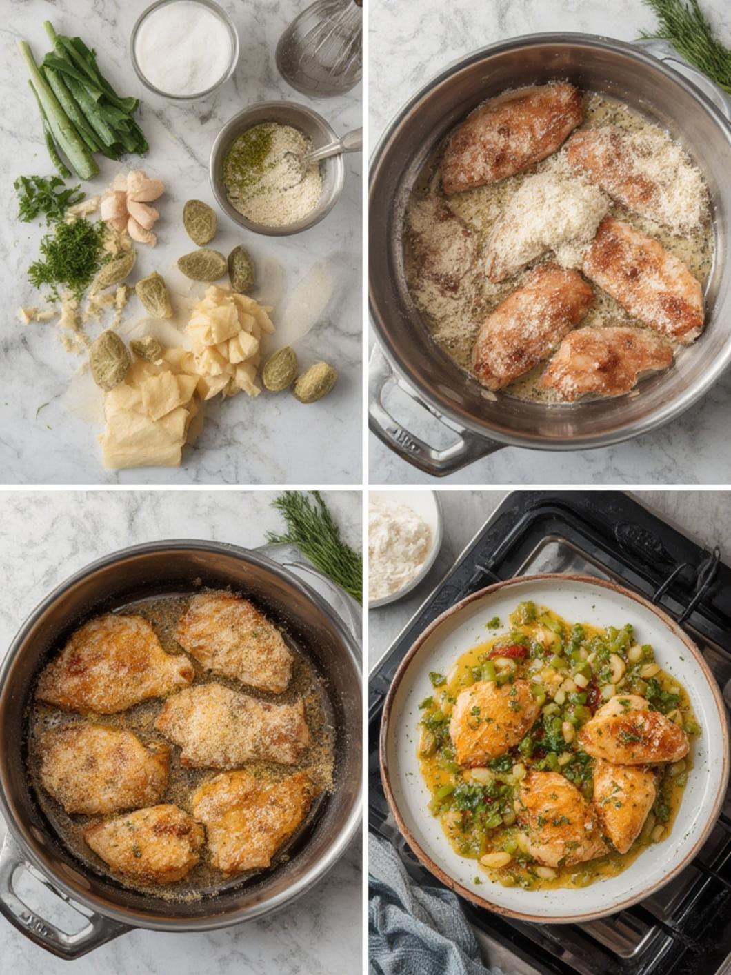 Crunchy Parmesan Chicken with Tangy Dill Pickle Flavor for a Delicious Twist steps