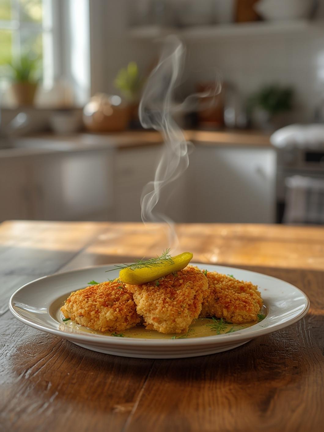 Crunchy Parmesan Chicken with Tangy Dill Pickle Flavor for a Delicious Twist