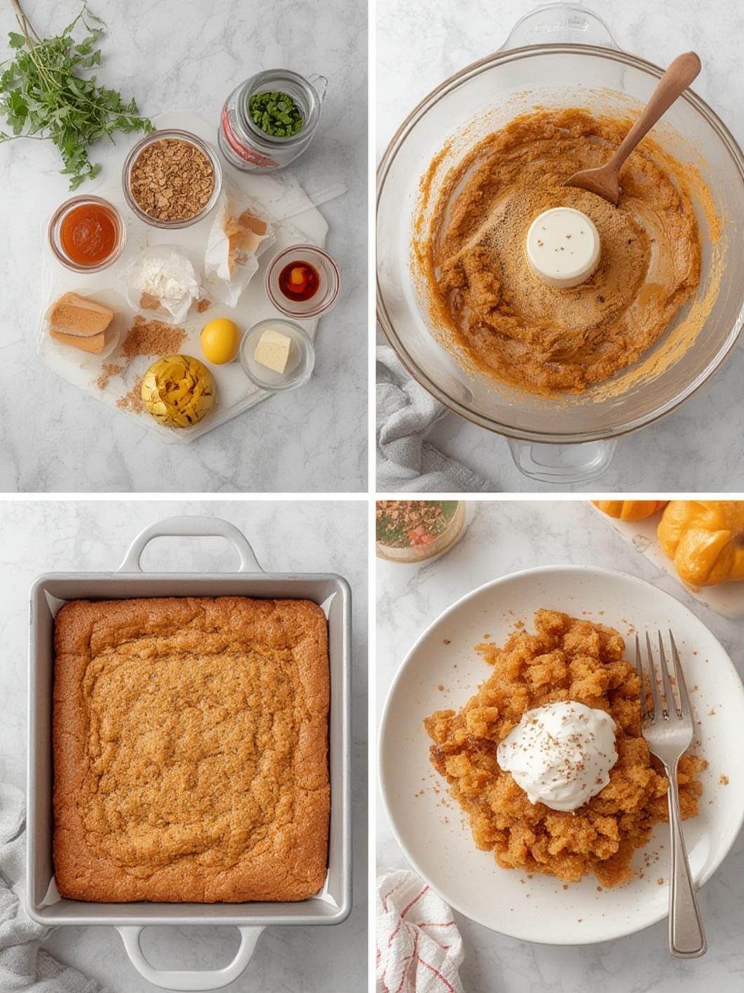 Easy Cinnamon Sugar Blondies Sweet Fall Treat steps