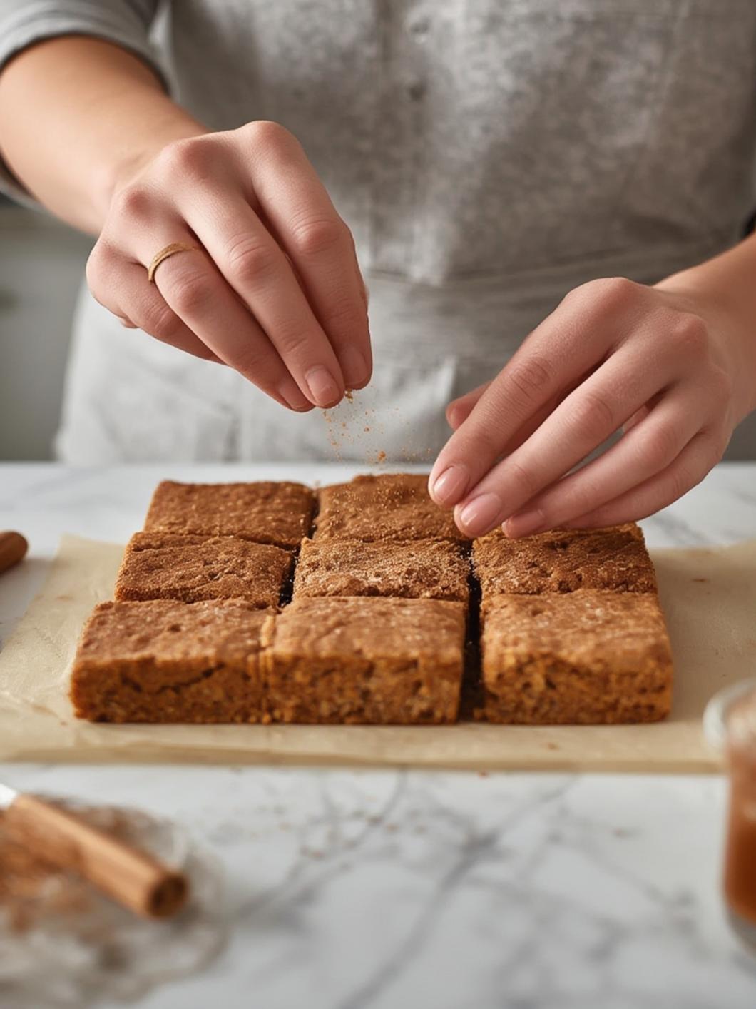 cooking Easy Cinnamon Sugar Blondies Sweet Fall Treat
