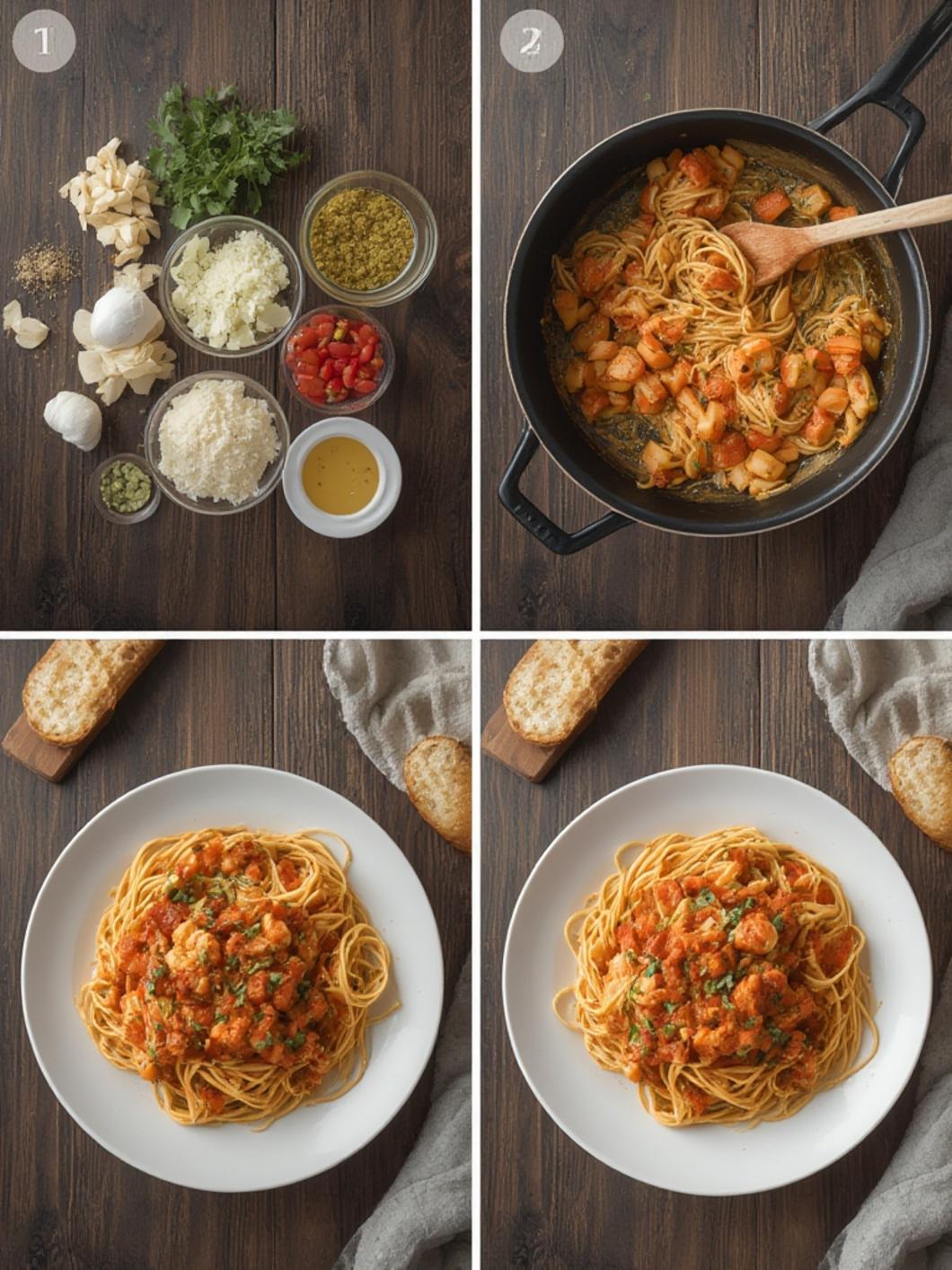 Easy Spaghetti Garlic Bread Bowls Fast Dinner Recipe recipe guide