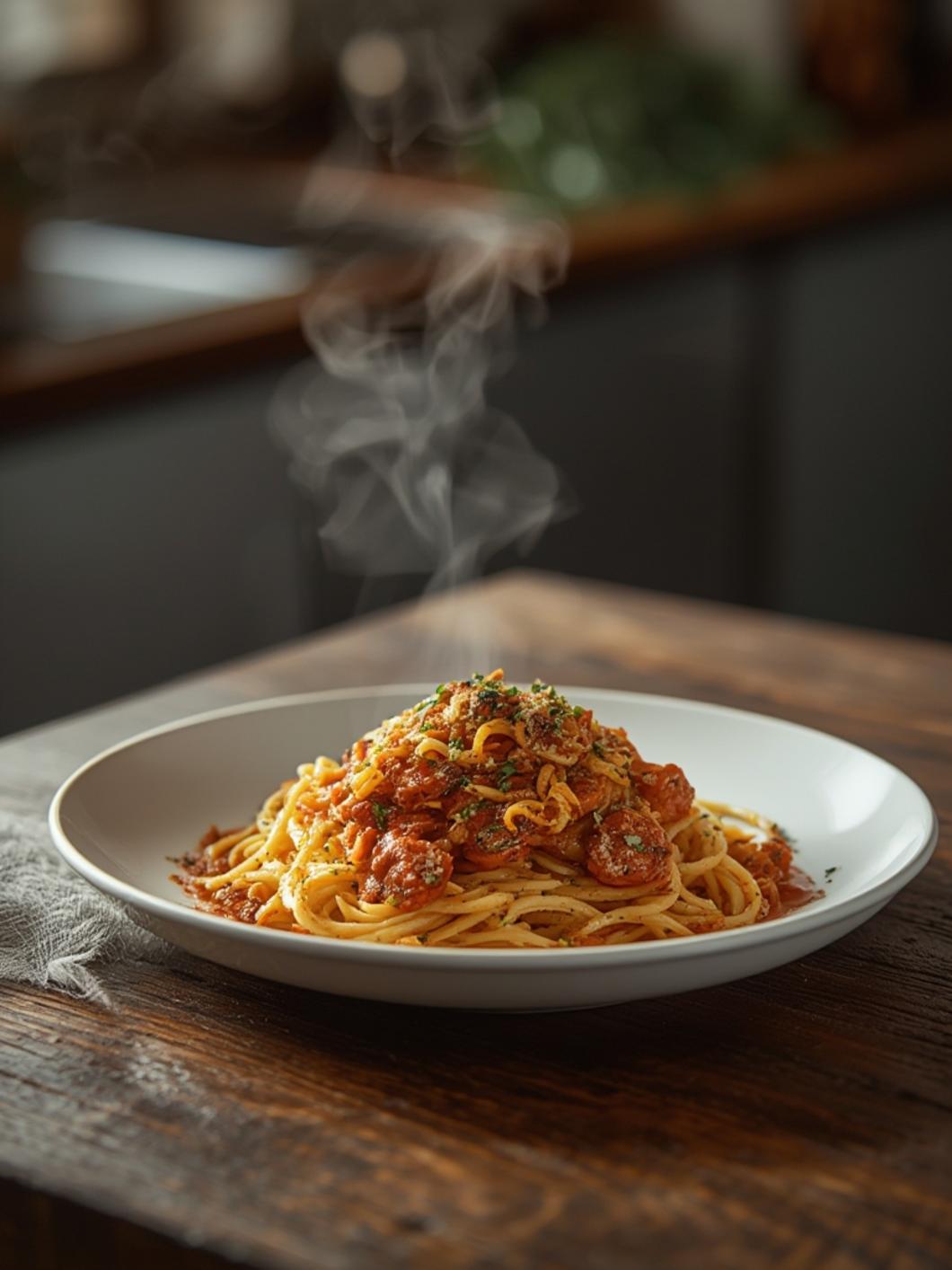Easy Spaghetti Garlic Bread Bowls