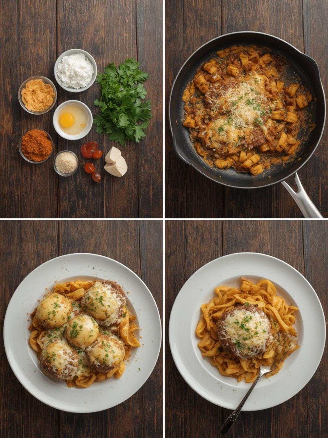 Garlic Parmesan Cheeseburger Bombs steps