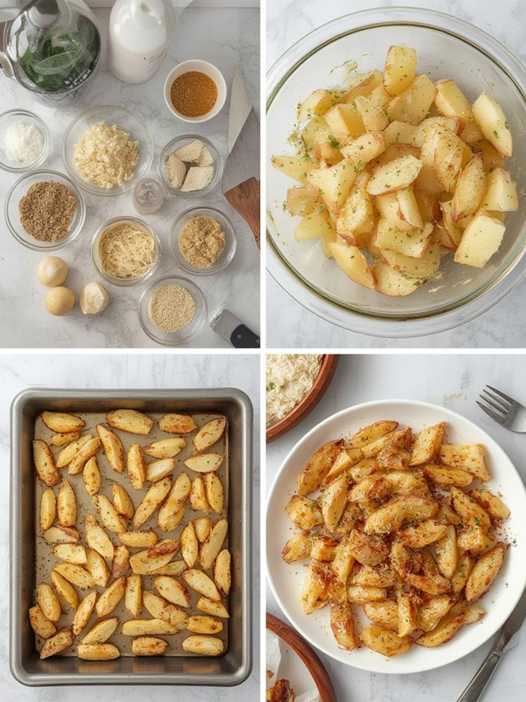 Garlic Parmesan Potato Wedges: Easy Baked Comfort Food Side Dish recipe guide