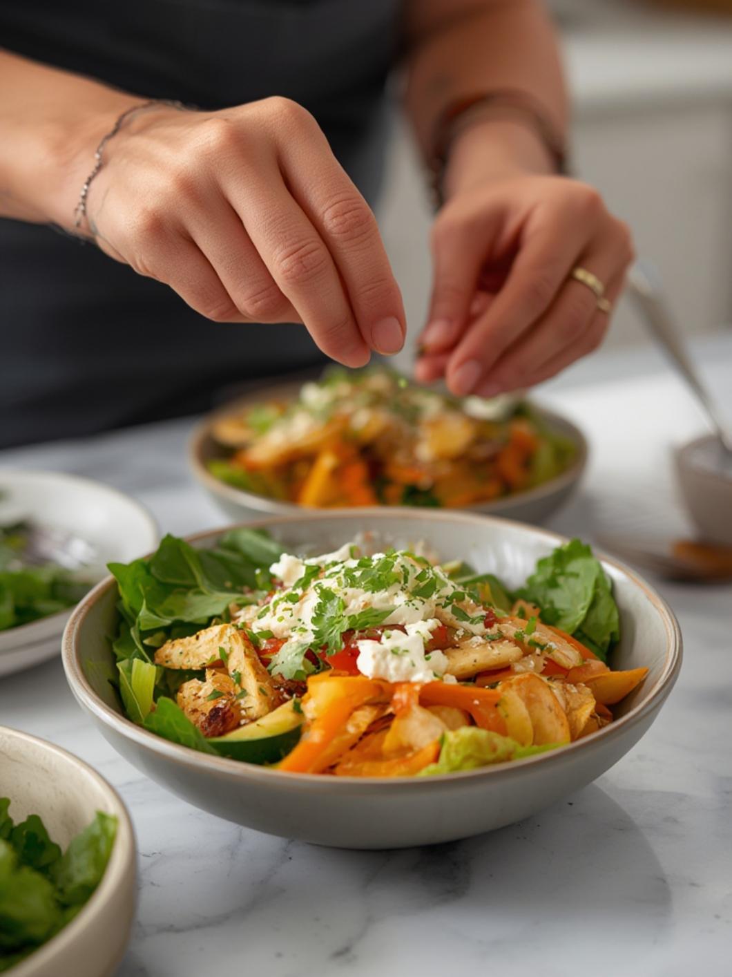 Greek Chicken Bowls: Easy Clean Eating Meal Prep process
