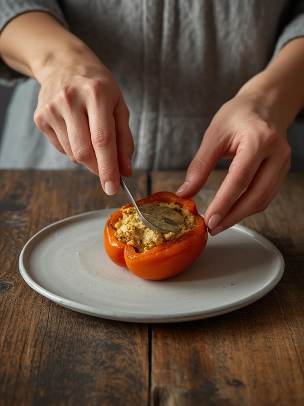 cooking Healthy Stuffed Bell Peppers Low Calorie Dinner
