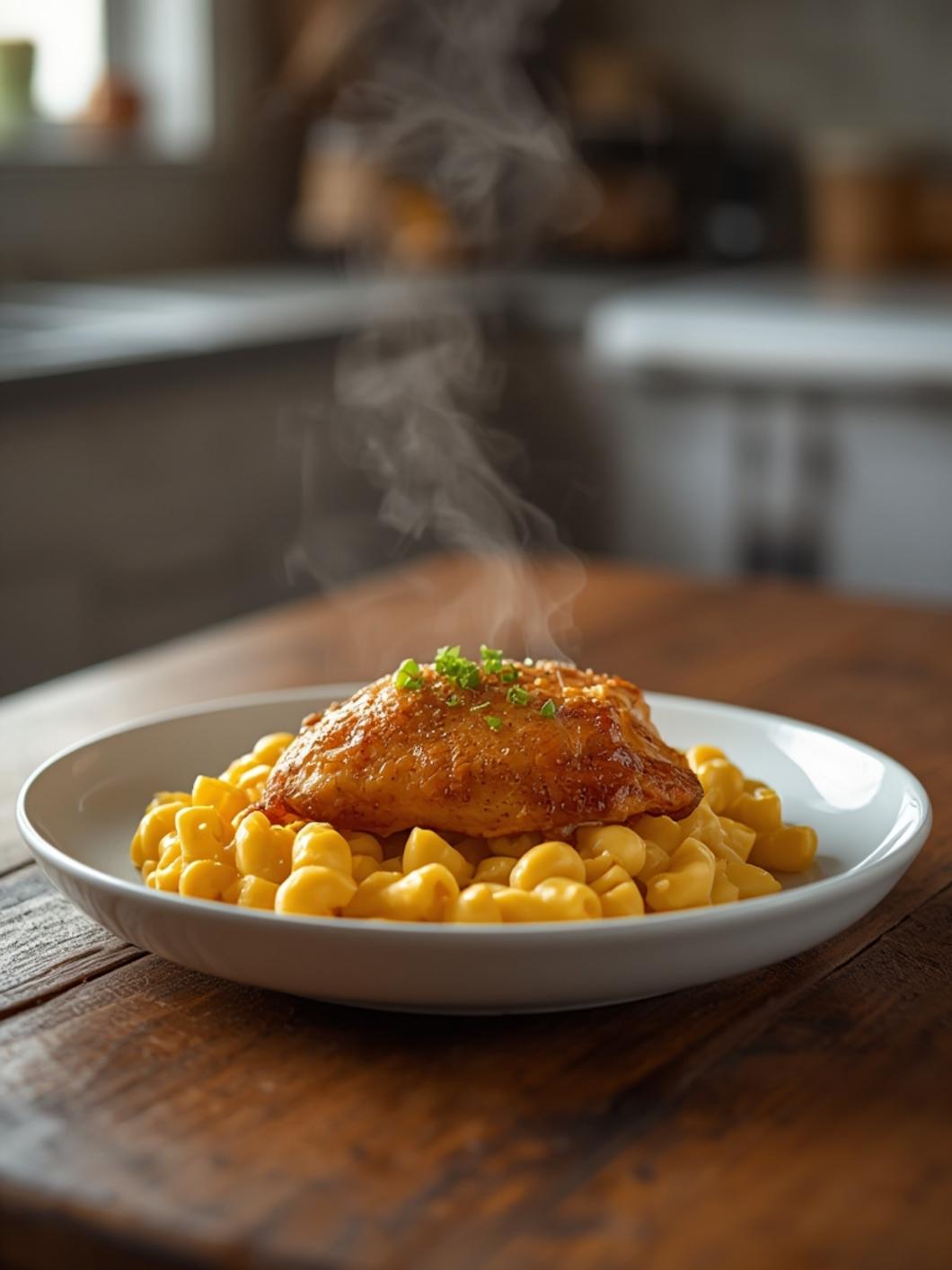 High-Protein Honey Garlic Butter Chicken with Mac & Cheese