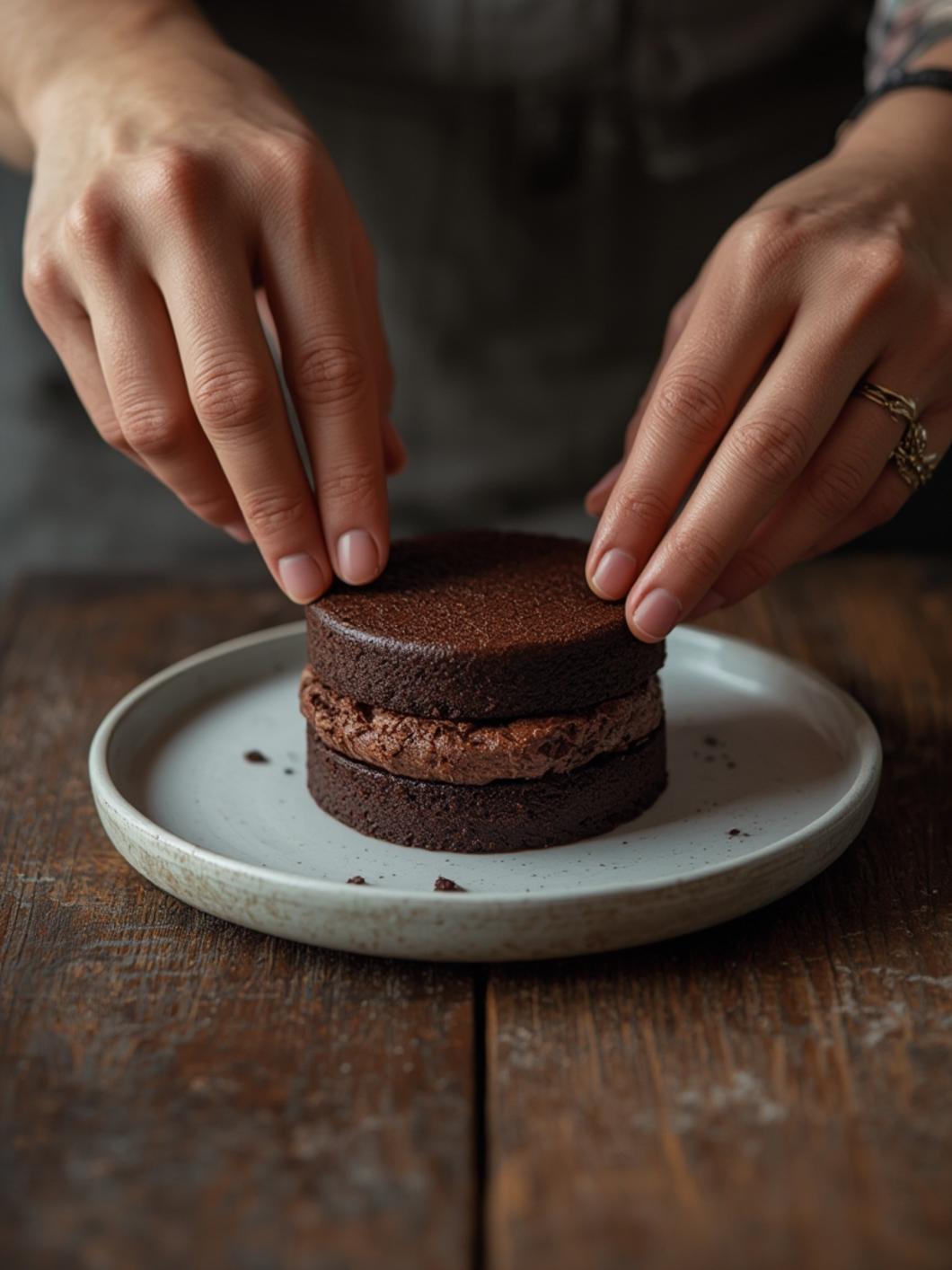 cooking Moist and fudgy two layer chocolate cake