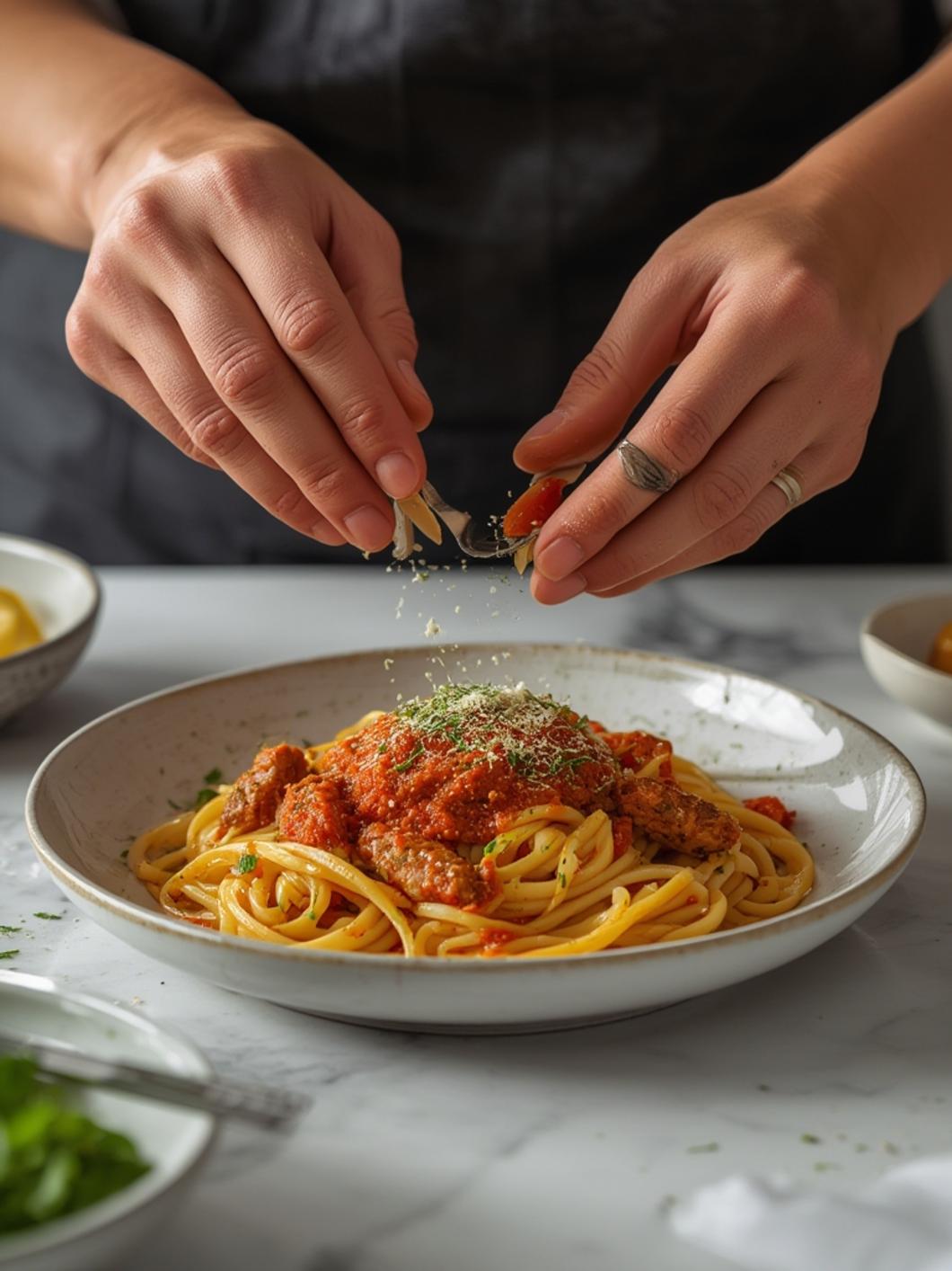 cooking Spicy Italian Sausage Pasta