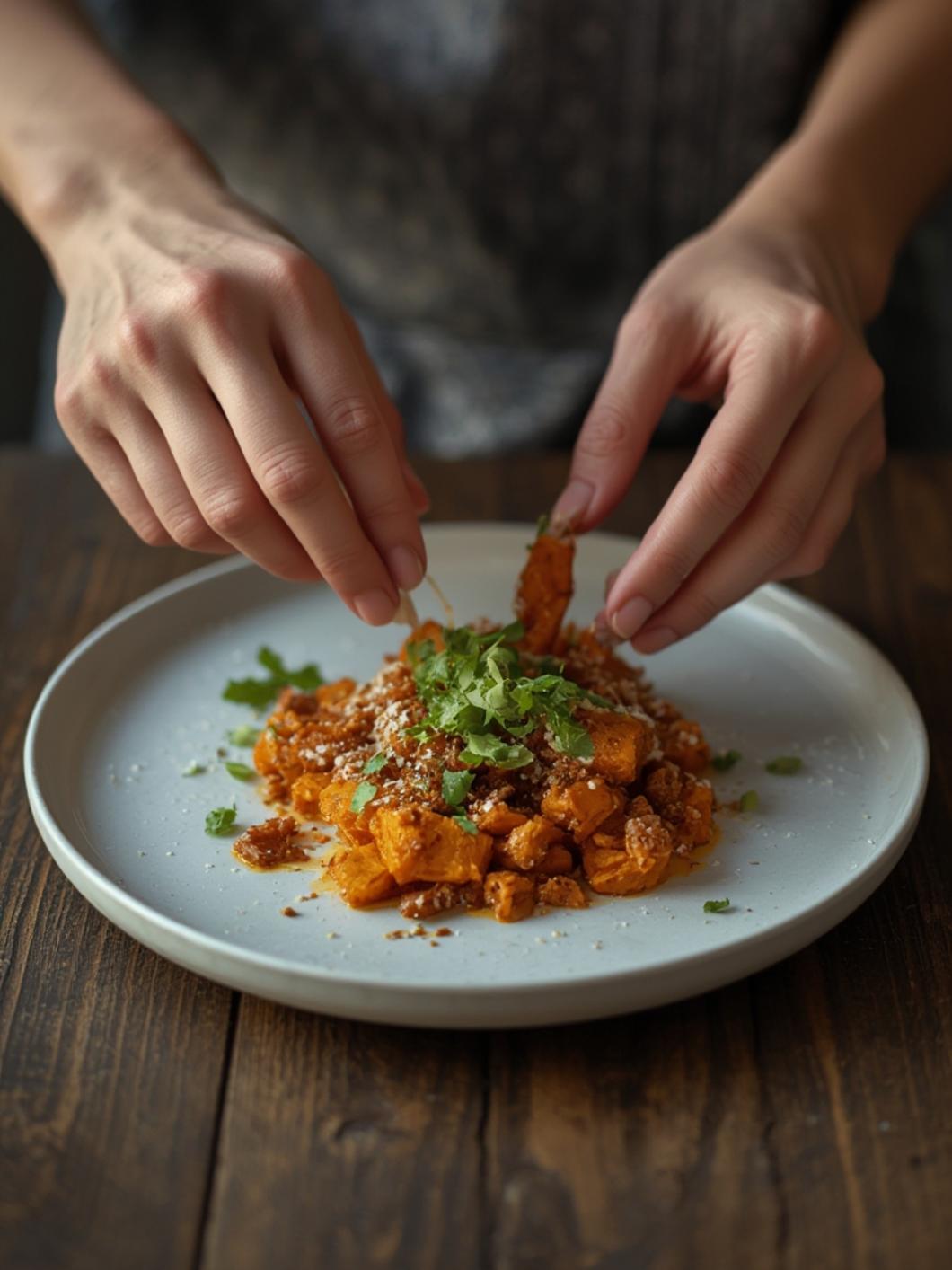 cooking Sweet Potato Taco Bowl