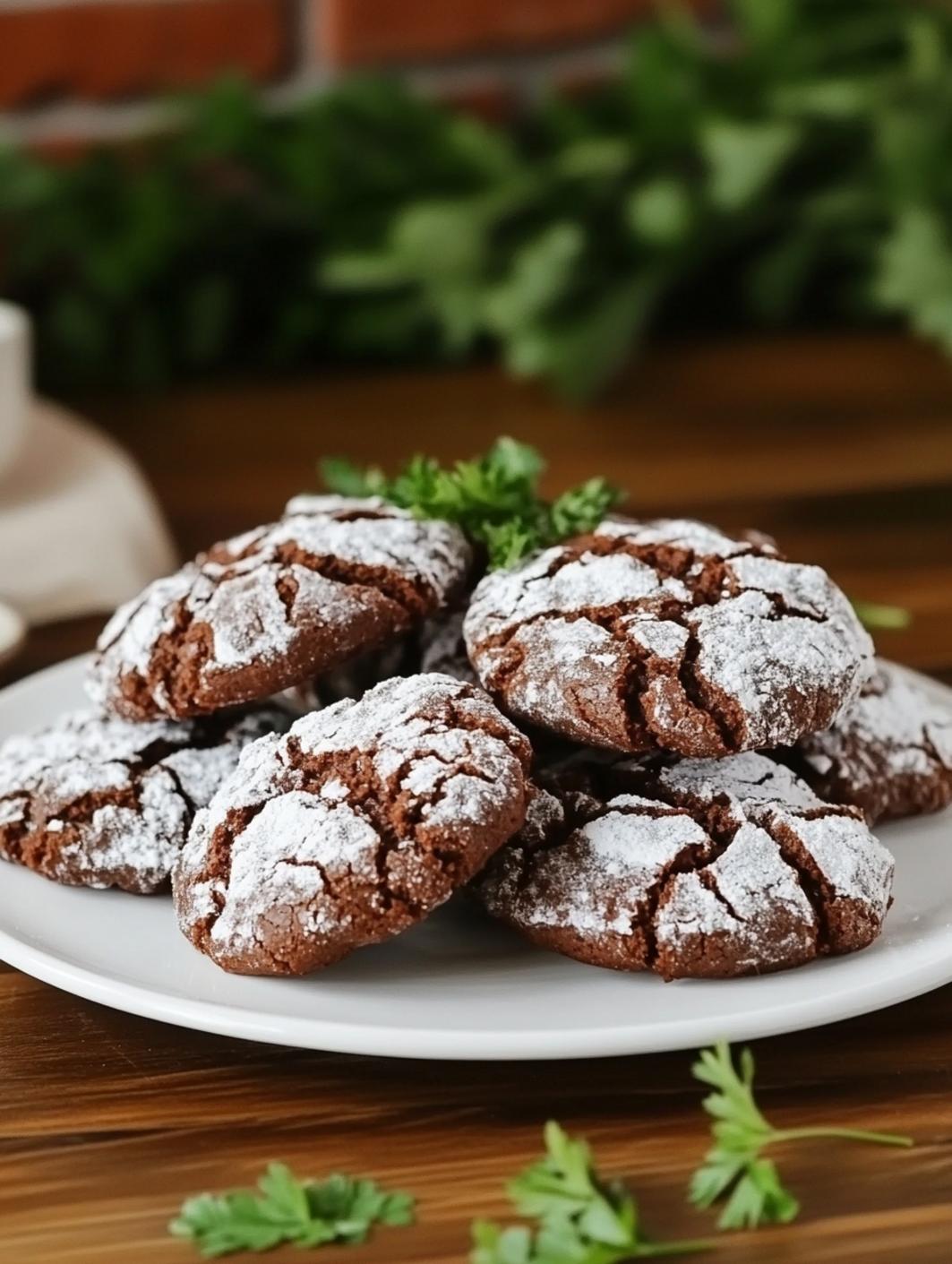 Irresistible Chocolate Crinkle Cookies Temptation