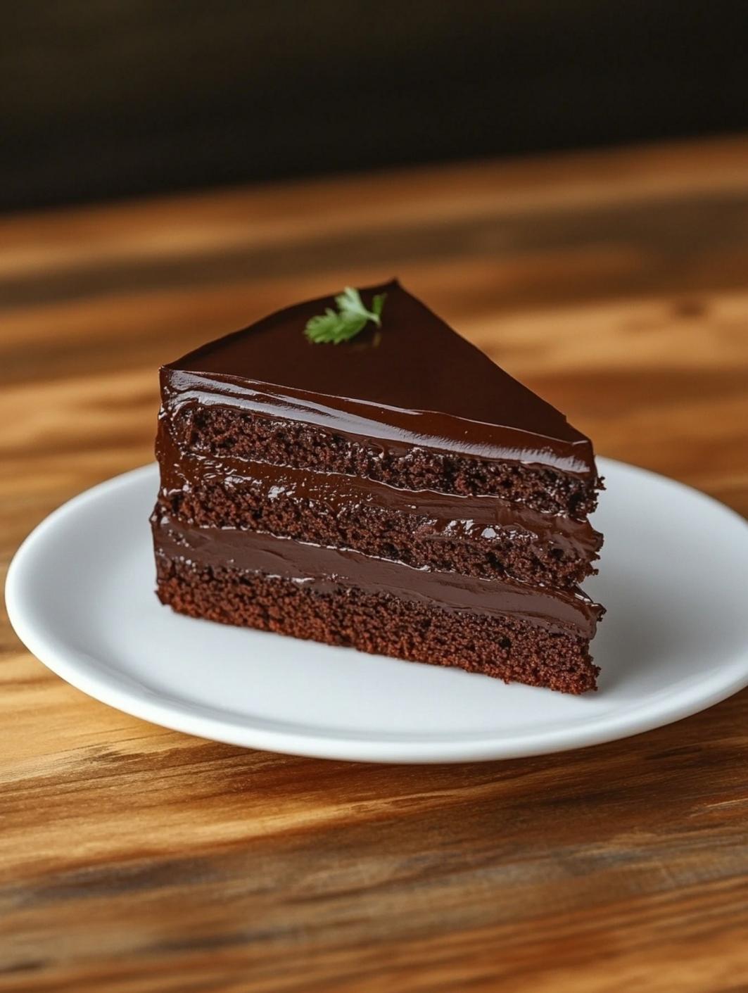 Single Serve Decadent Chocolate Cake with Rich Ganache