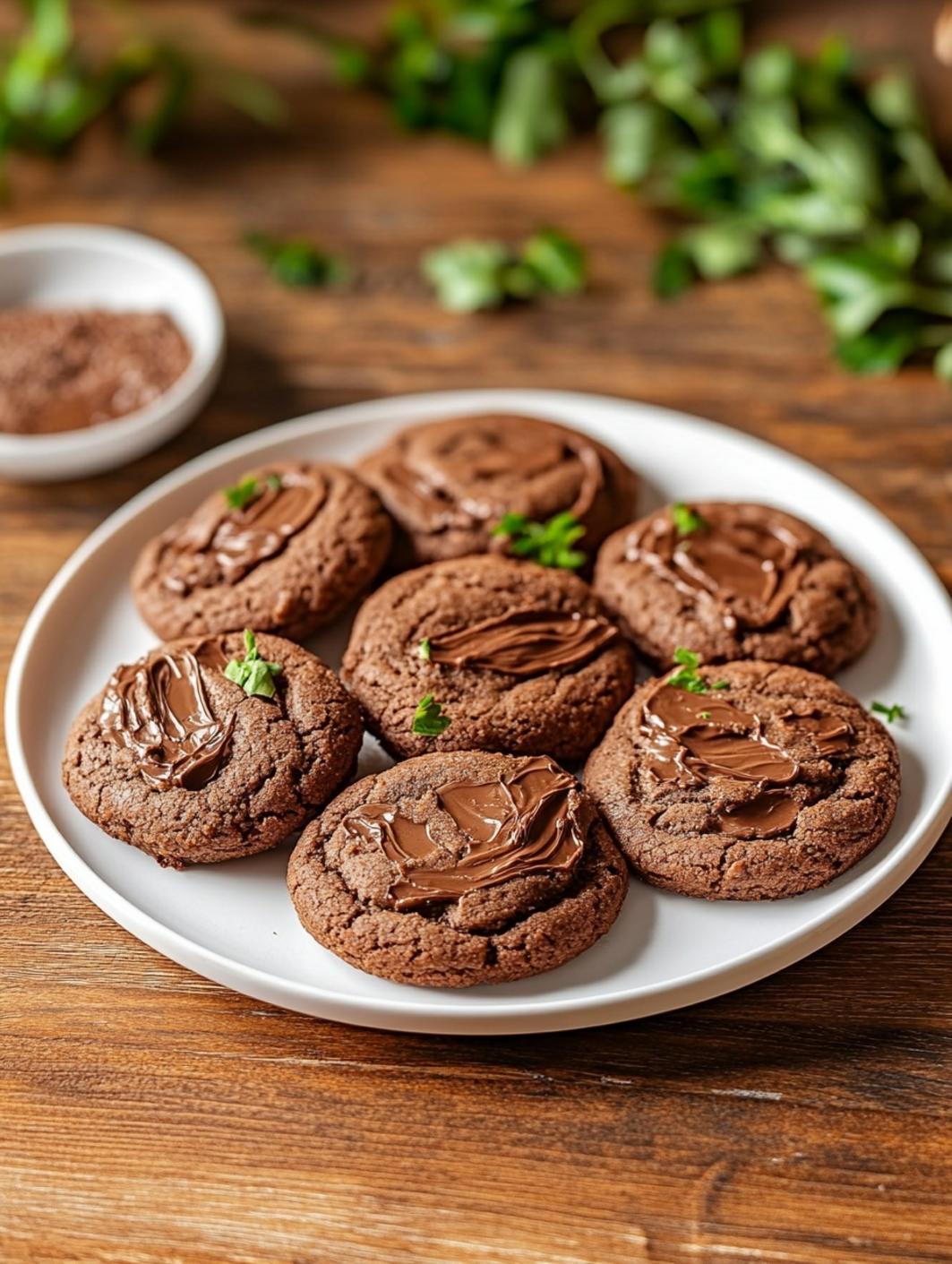 Nutella Swirl Peanut Butter Cookies