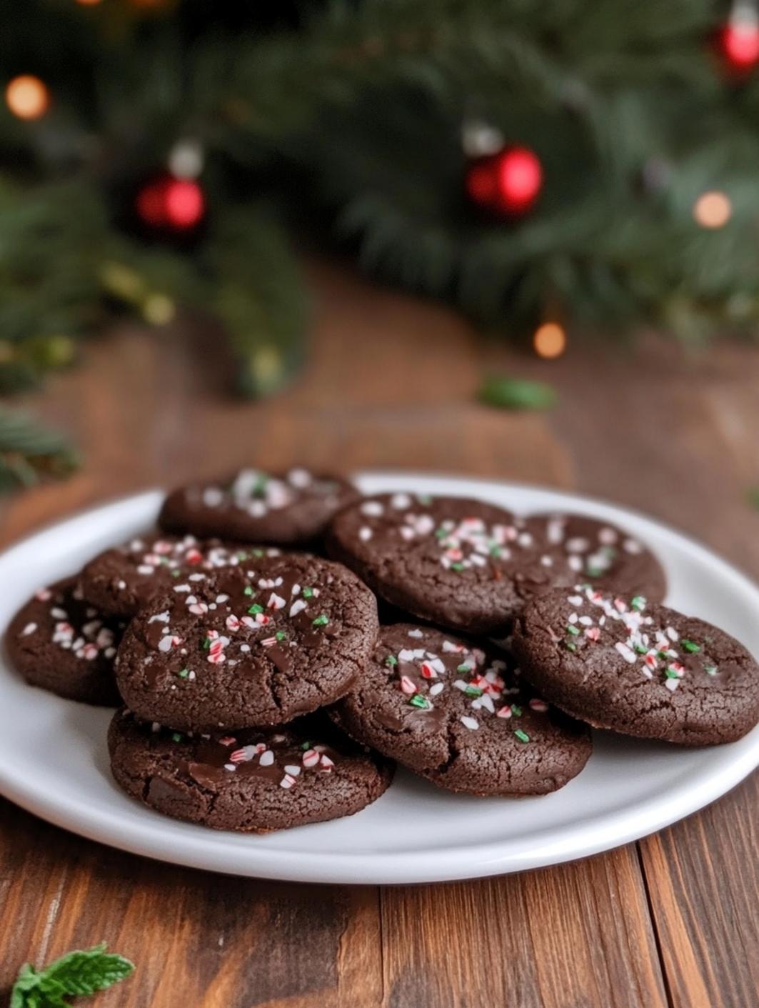Easy Chocolate Peppermint Cookies