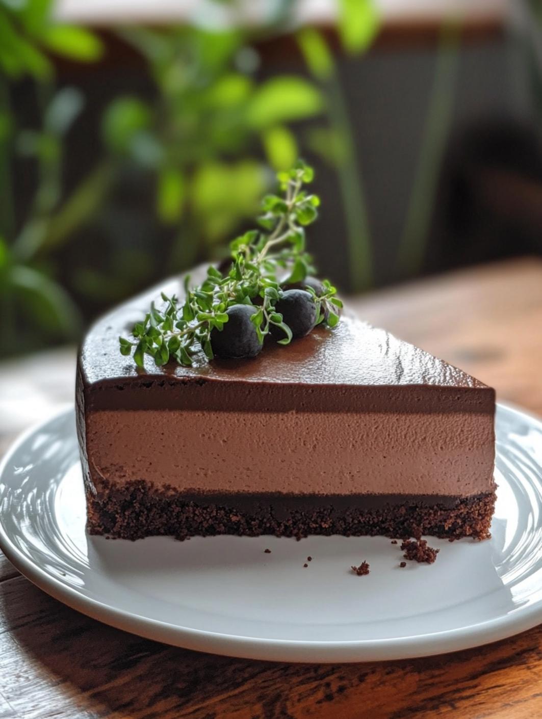 Triple Chocolate Mousse Cake