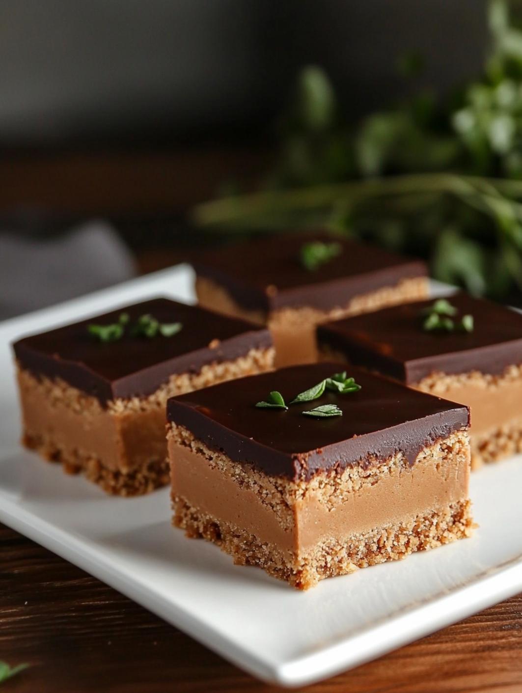 Chocolate & Peanut Butter Bars