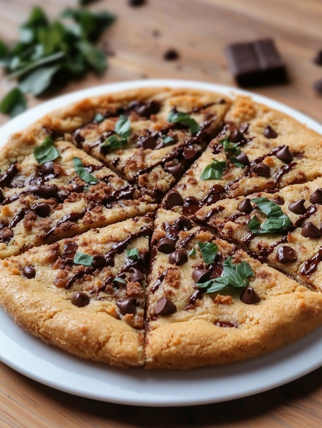 Chocolate Chip Cookie Pizza