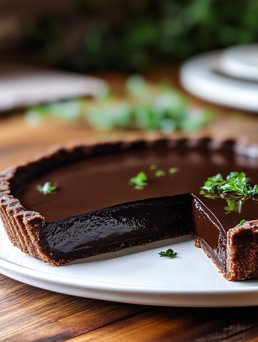 Dark Chocolate Ganache Tart