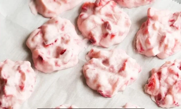 Decadent chocolate strawberry yogurt clusters for a tasty treat